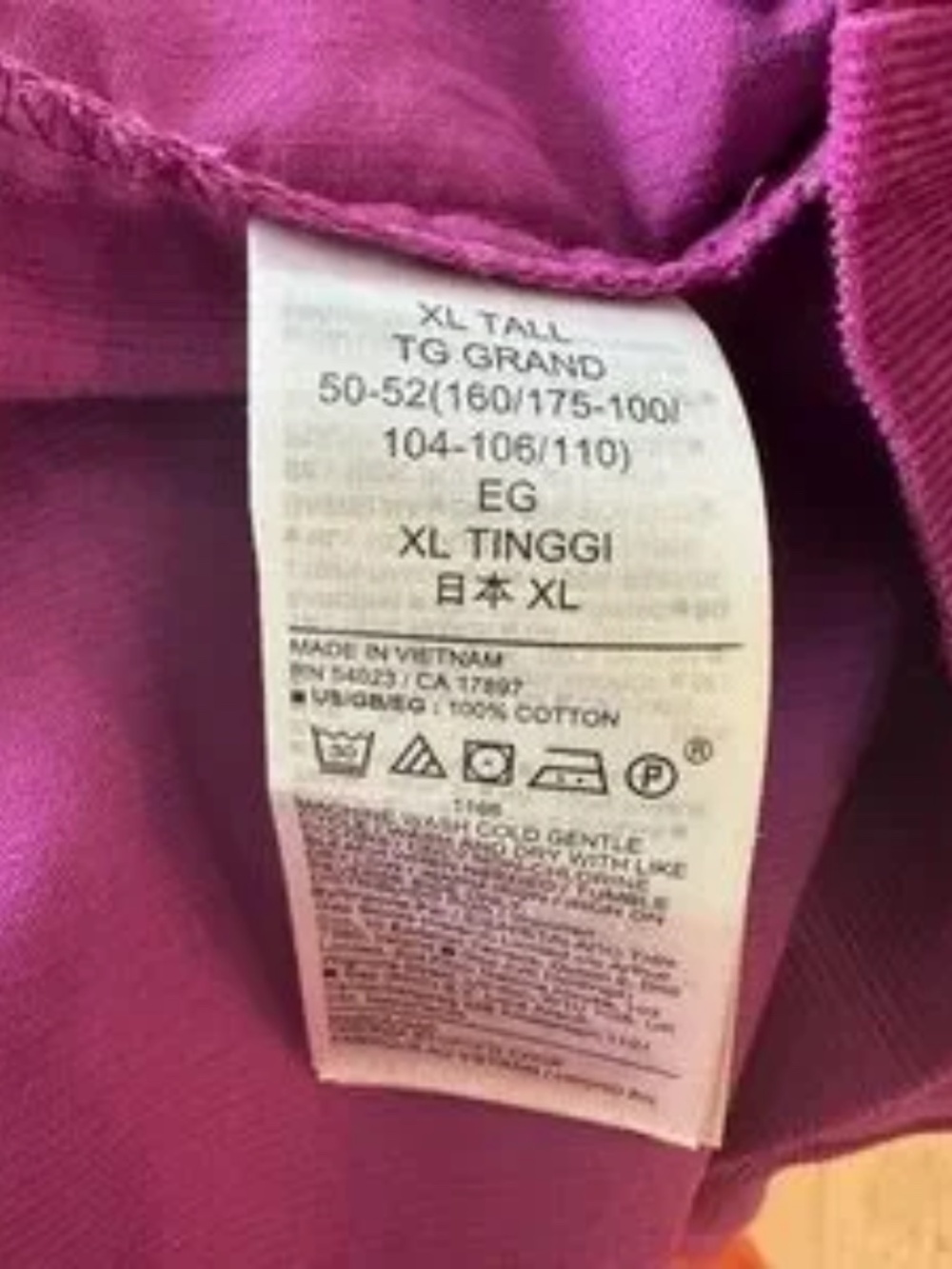 GAP Magenta Puff Sleeve Pinwale Corduroy Mini Shift Dress - Size XL Tall - Picture 15 of 15